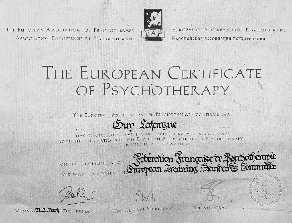 photo diplome LAFARGUE Guy