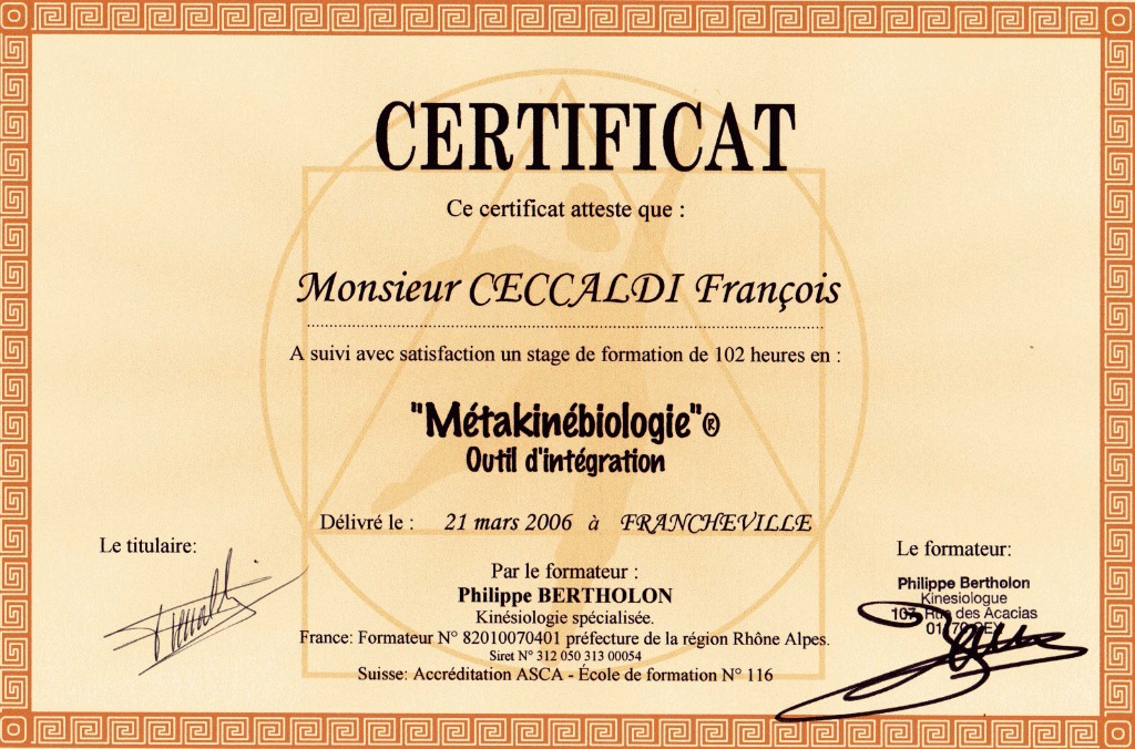 photo diplome Francois Ceccaldi