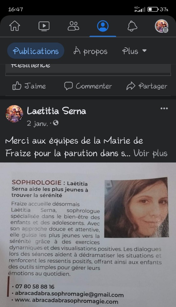 photo activite Laetitia SERNA