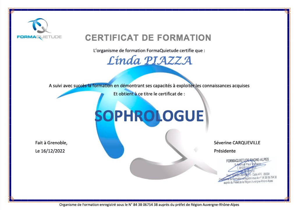 photo diplome Linda Piazza