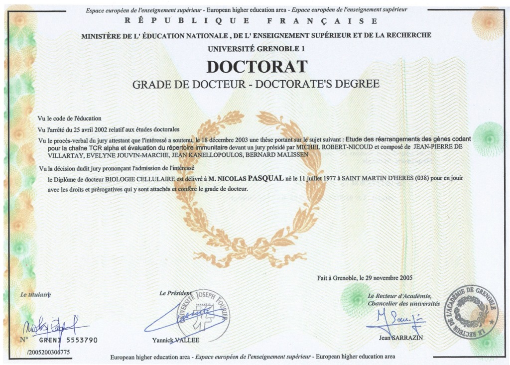 photo diplome Therapeute Coach