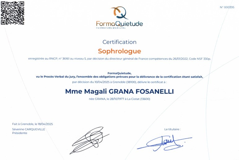 photo diplome Magali Fosanelli-Grana