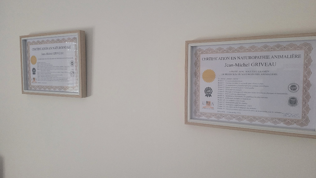 photo diplome Jean-Michel GRIVEAU - Lifeline Naturopathie