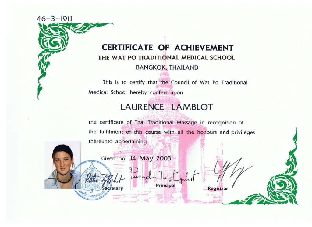 photo diplome Laurence Lamblot