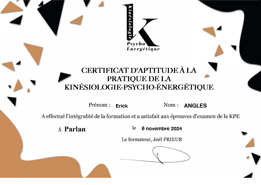 photo diplome Erick Angles