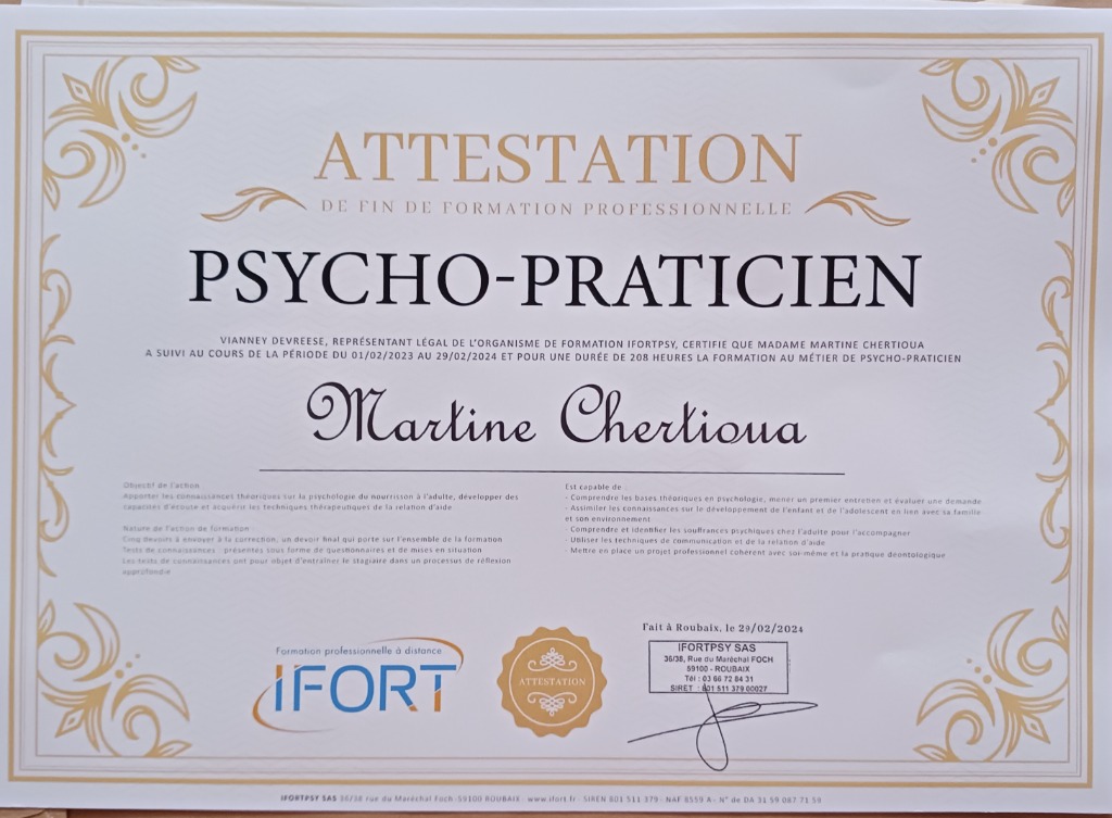 photo seance MARTINE  CHERTIOUA