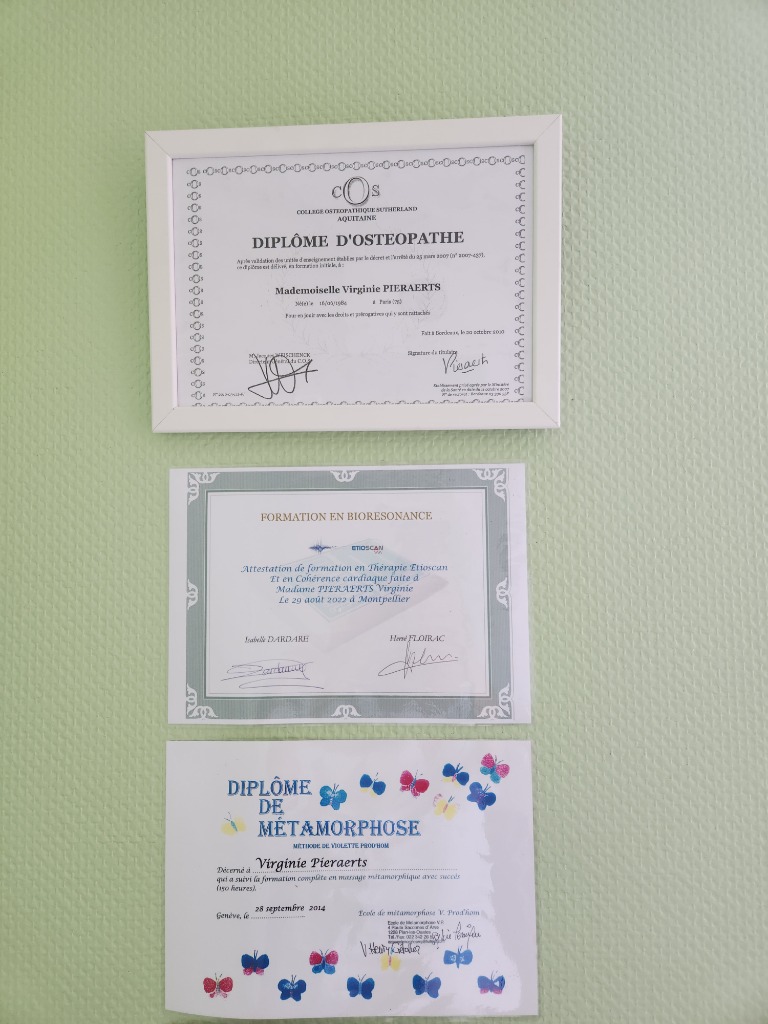 photo diplome Virginie Pieraerts