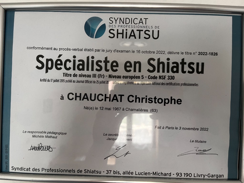 photo diplome Christophe  chauchat