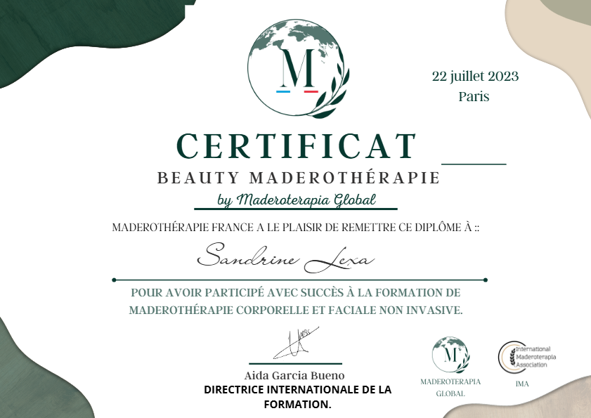 photo diplome LEXA SANDRINE