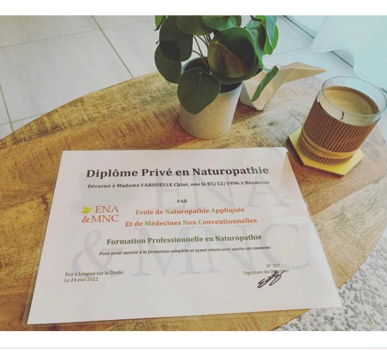 photo diplome Chloé Farouelle 