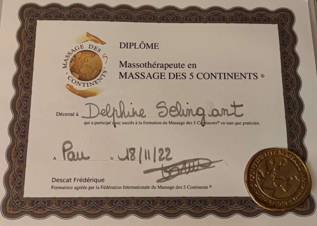 photo diplome Delphine SELINGANT