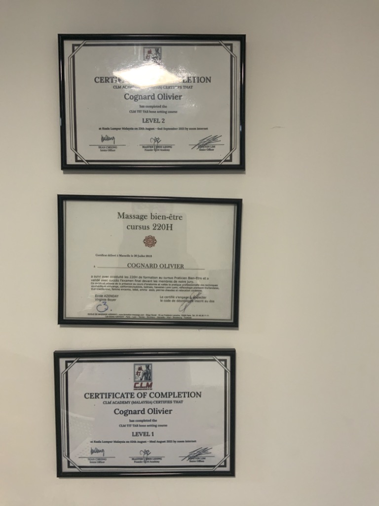 photo diplome Olivier cognard