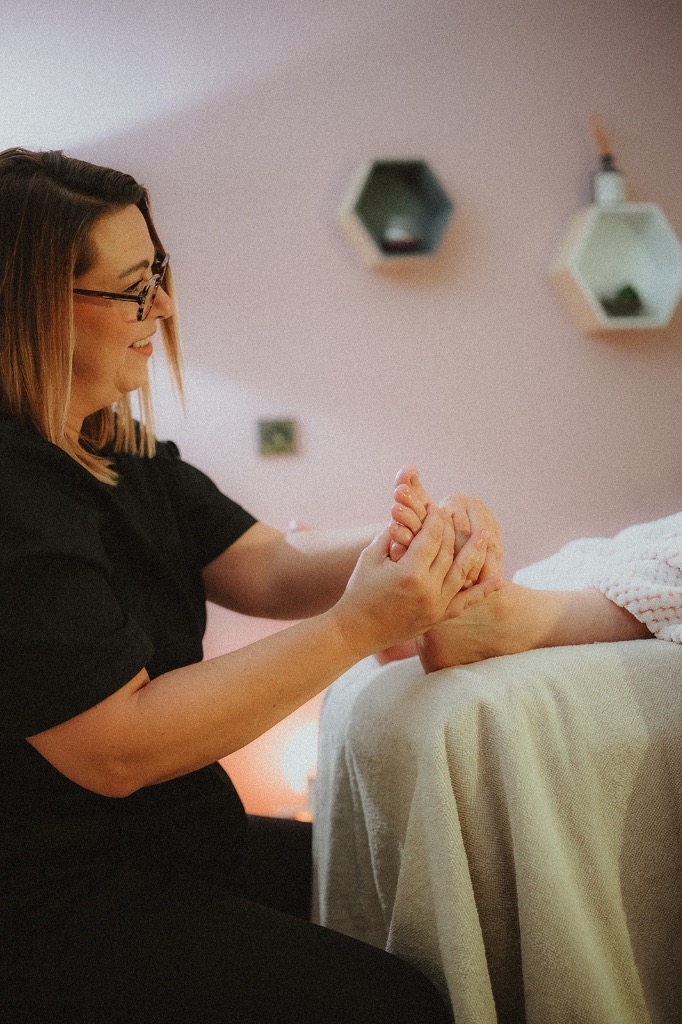 photo seance Gaëlle Réflexologie