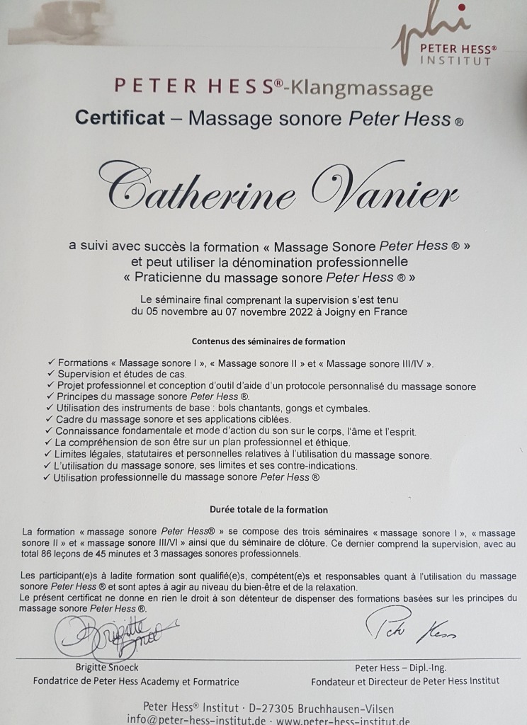 photo diplome Catherine Vanier