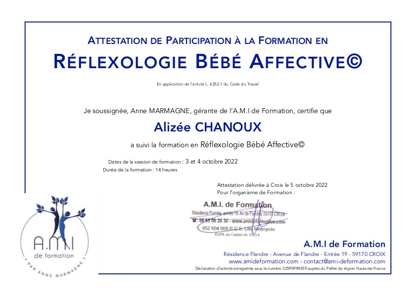 photo diplome Alizée Chanoux