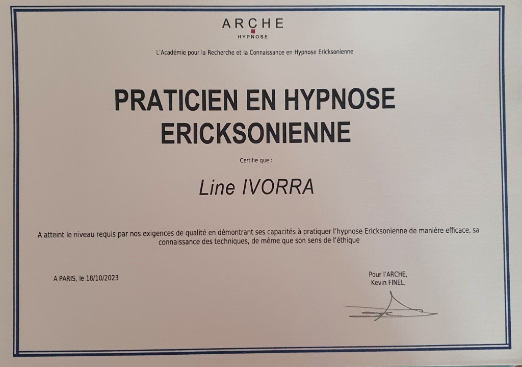 photo diplome Line Ivorra
