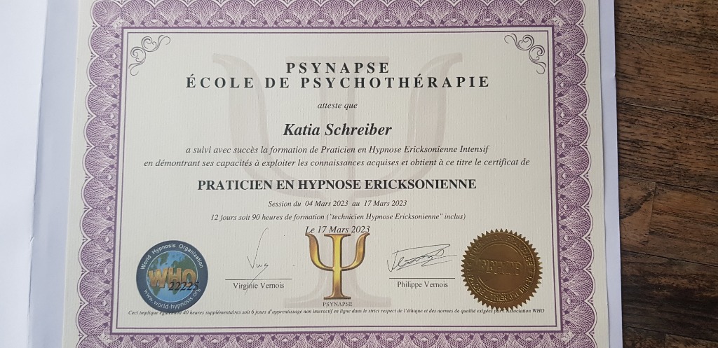 photo diplome Katia Schreiber