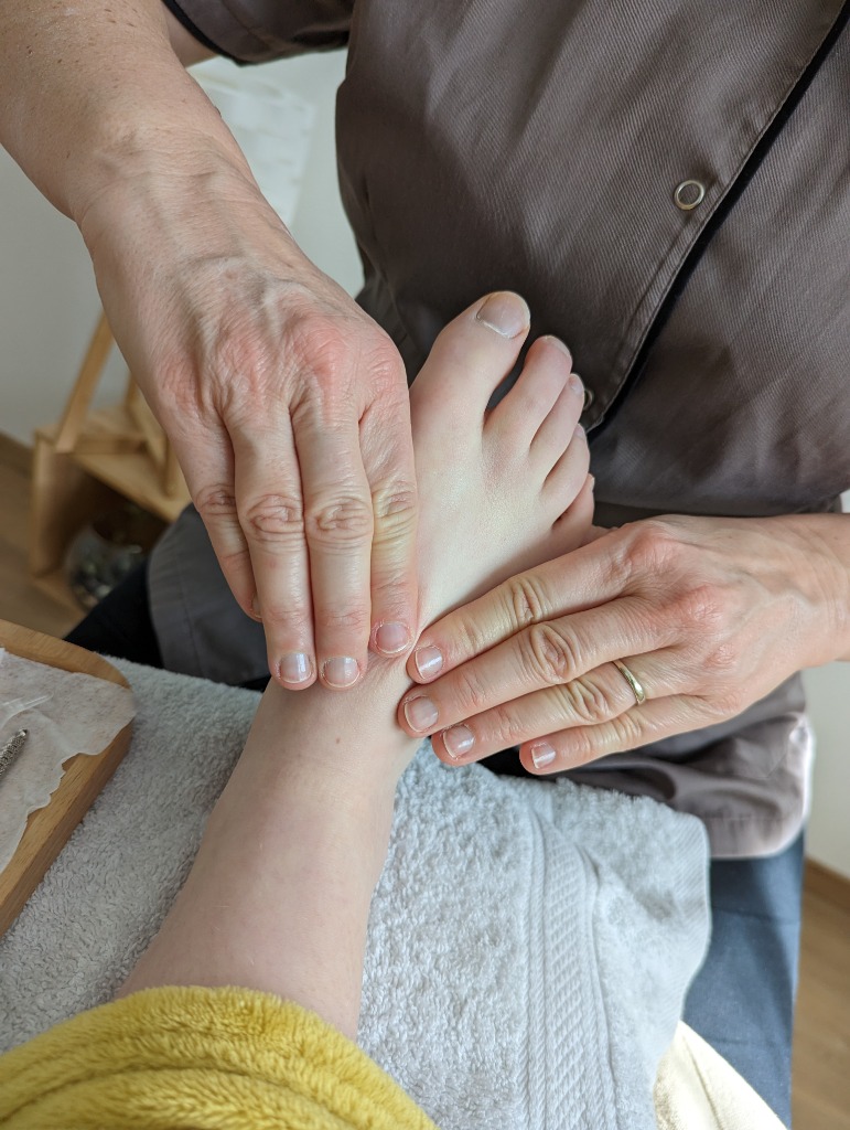 photo seance COCOon Corinne FRAISSE Réflexologie