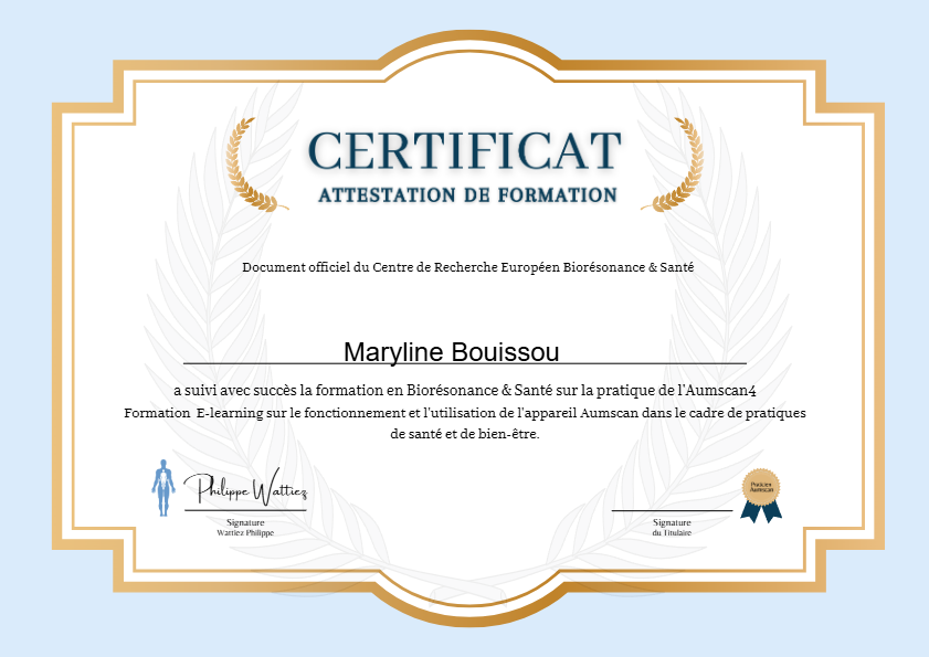 photo diplome Maryline BOUISSOU