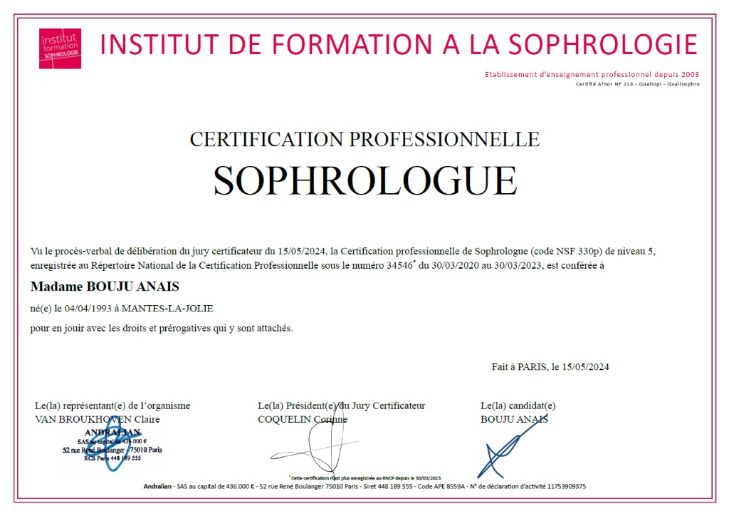 photo activite Anaïs Peineau