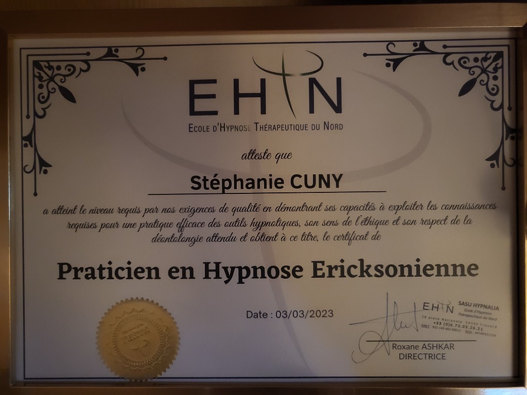 photo diplome Stéphanie Cuny