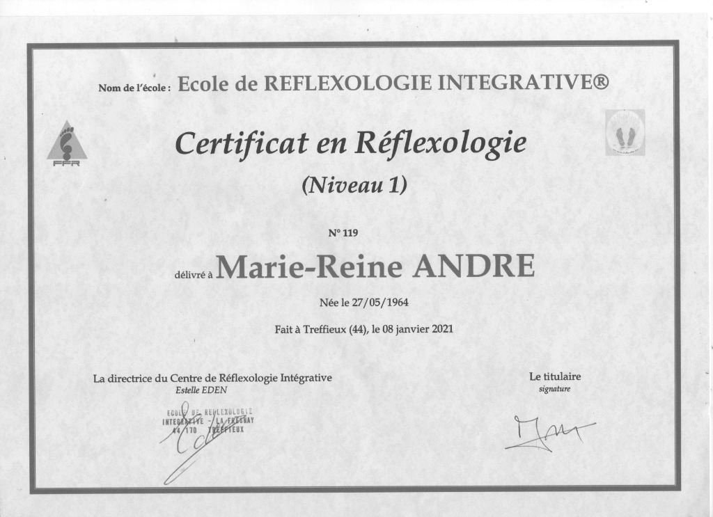 photo diplome Marie-Reine André