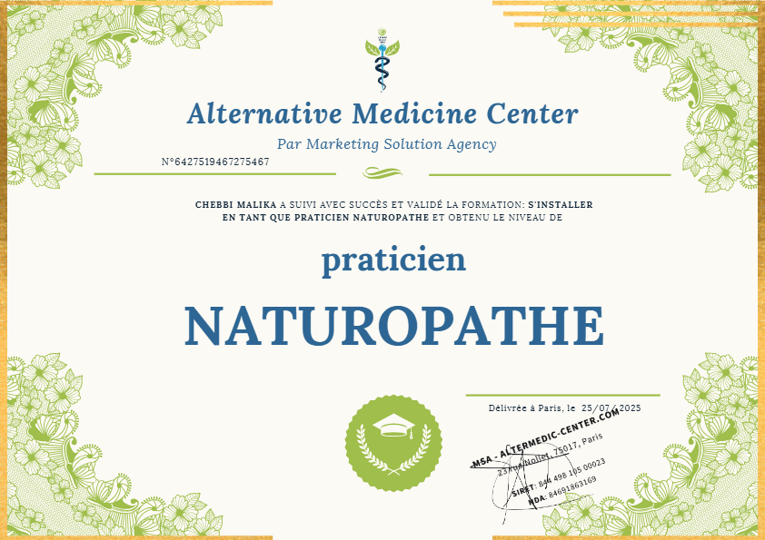 photo diplome Malika Chebbi