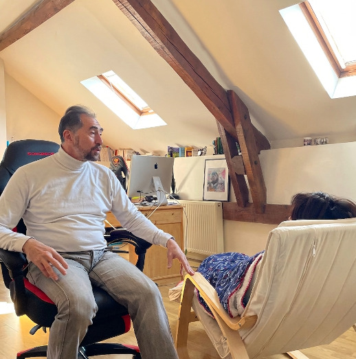 photo seance Luc Delage Hypnothérapie
