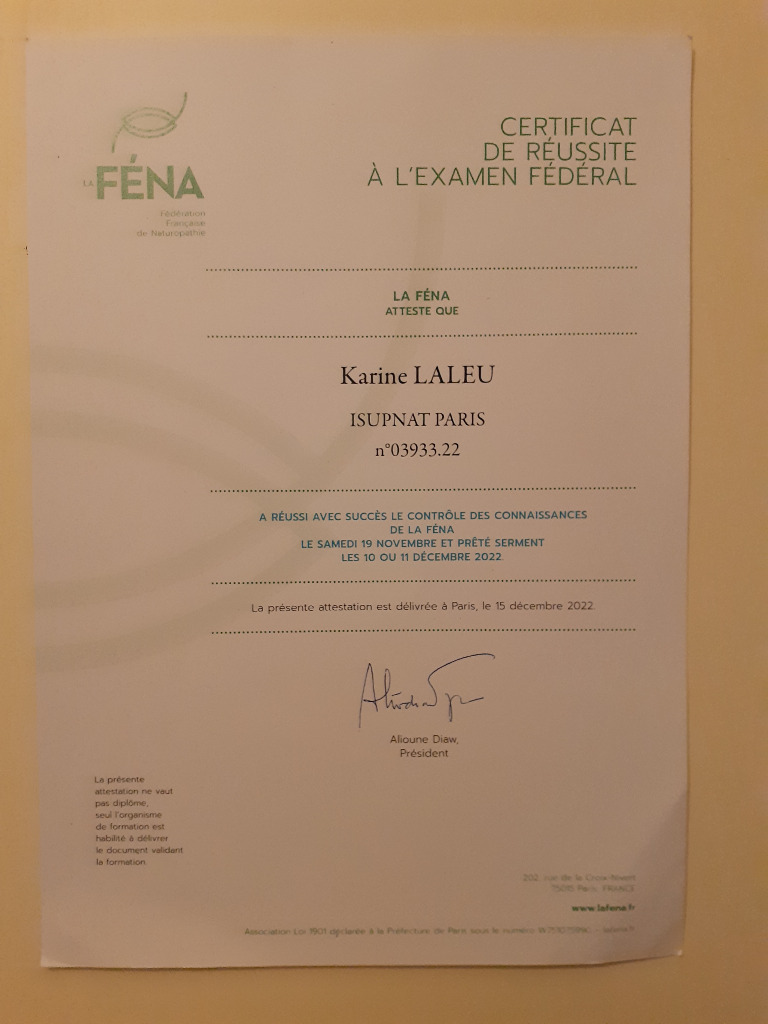 photo diplome Karine Laleu