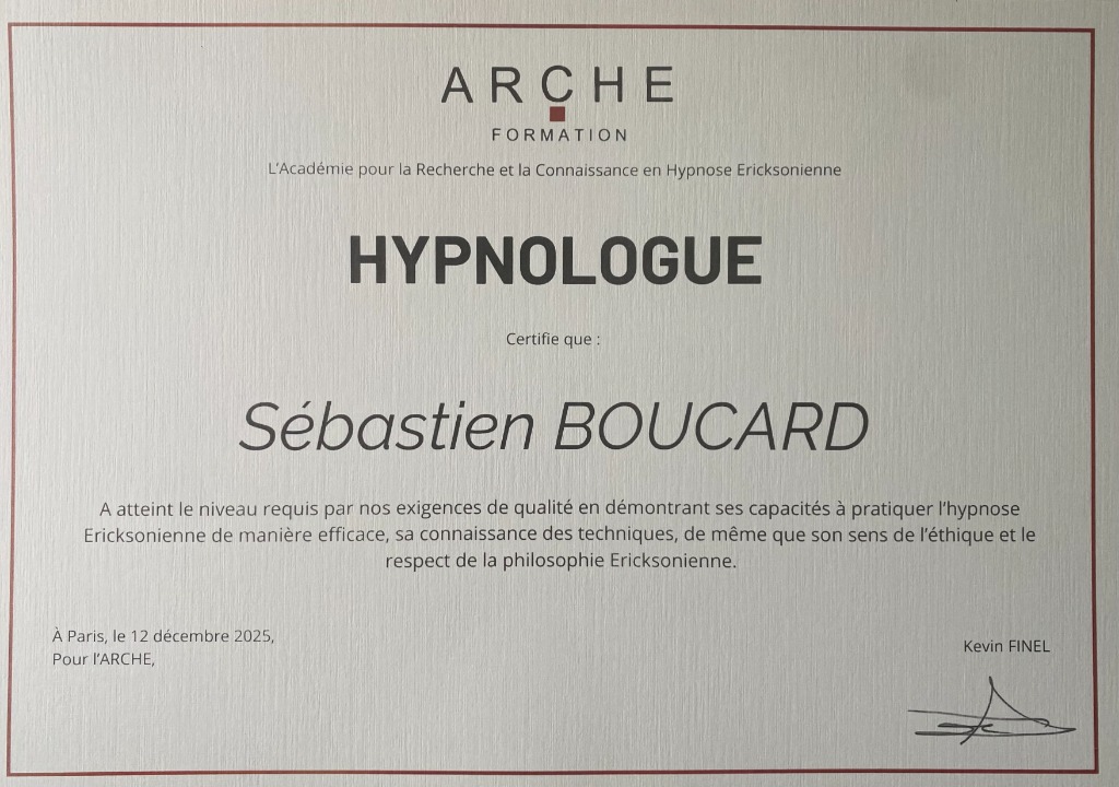 photo diplome Sébastien Boucard