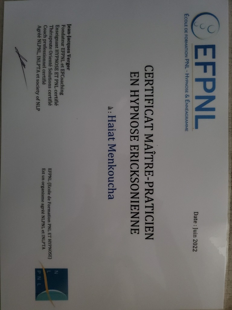 photo diplome Haiat menkoucha