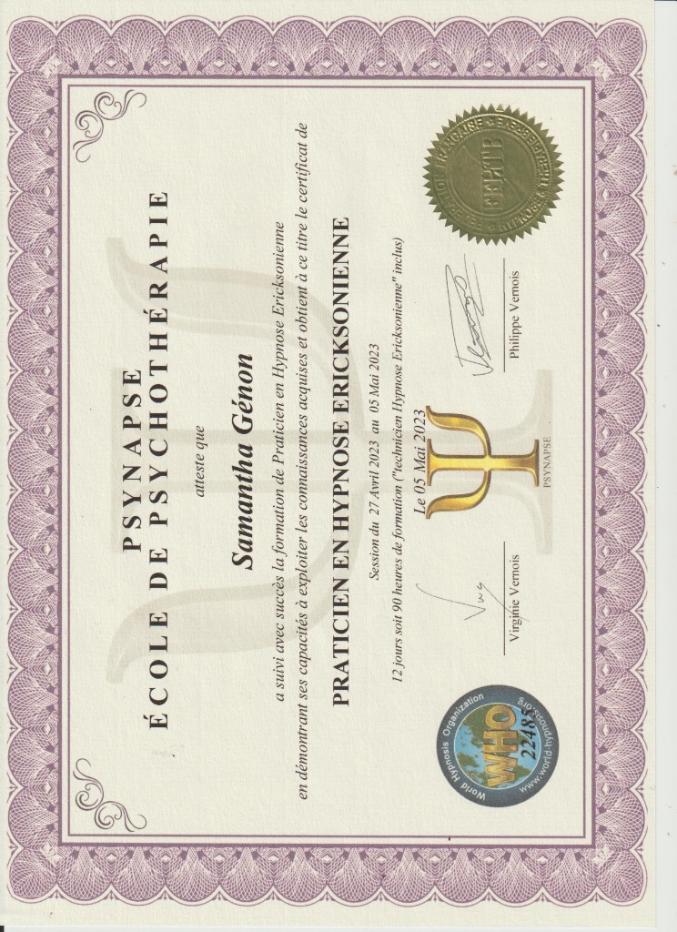 photo diplome Genonsamantha