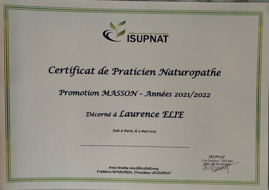 photo diplome Laurence ELIE