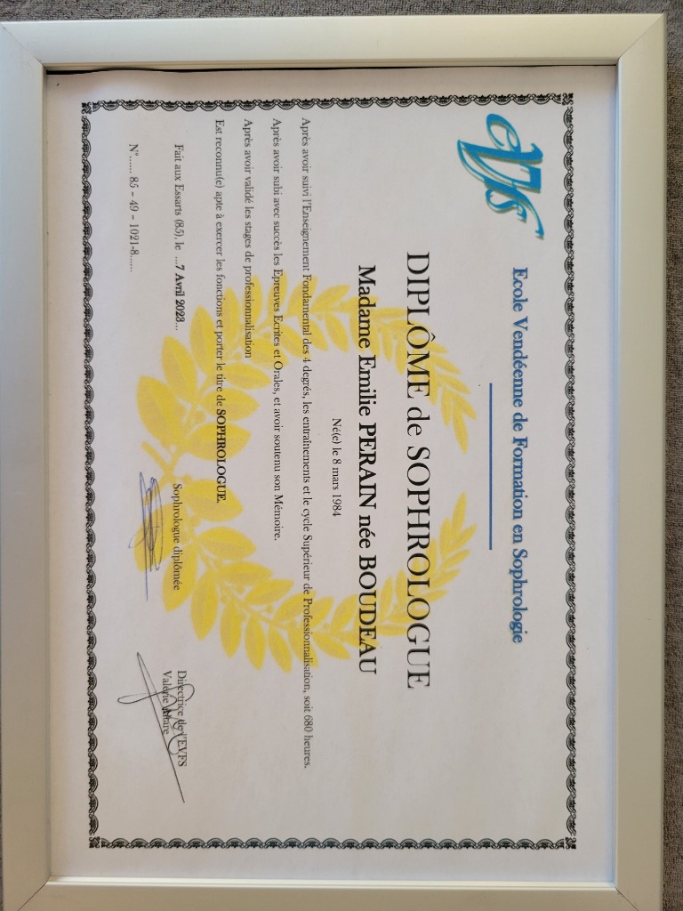 photo diplome Emilie Perain