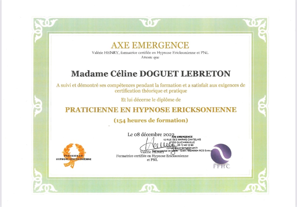 photo diplome Céline DOGUET