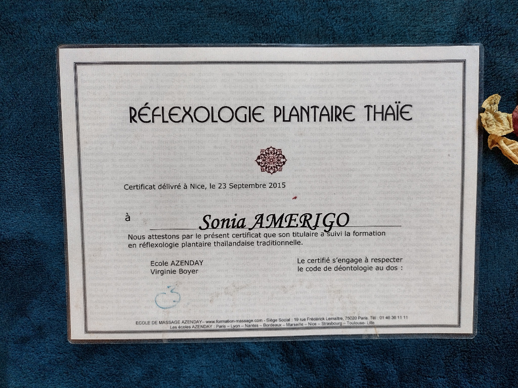 photo diplome Sonia Amerigo