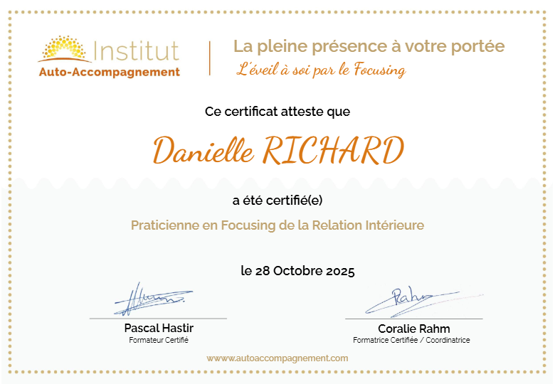 photo diplome Danielle richard