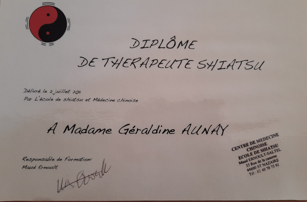 photo diplome Géraldine Aunay