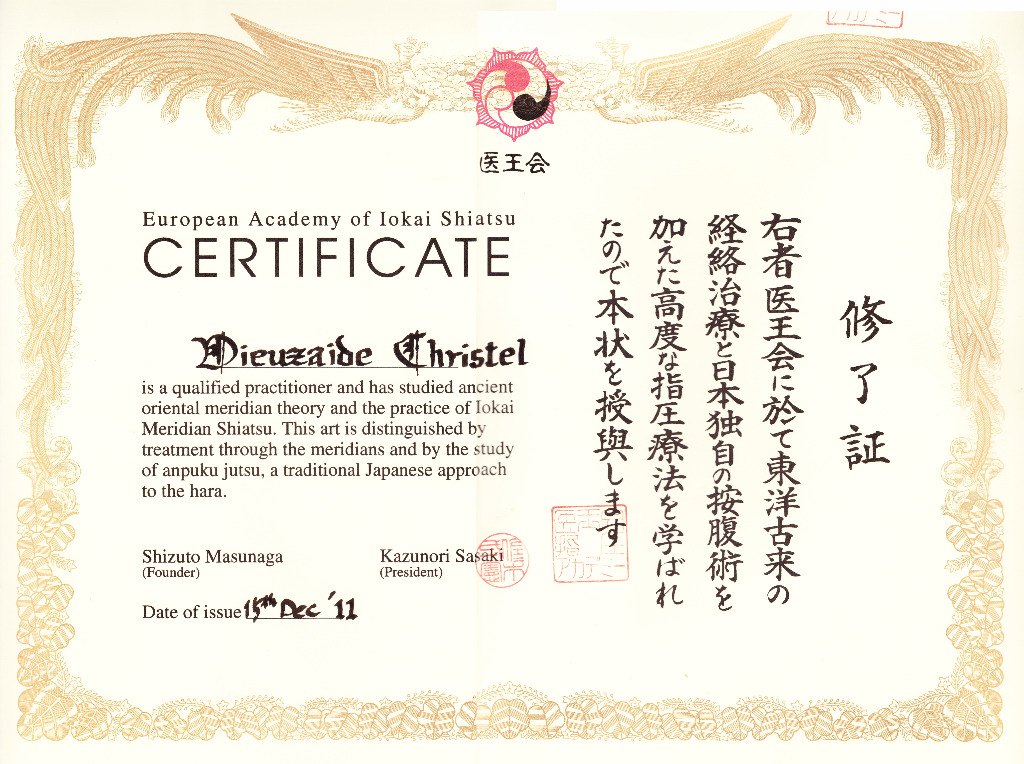 photo diplome Christel DIEUZAIDE