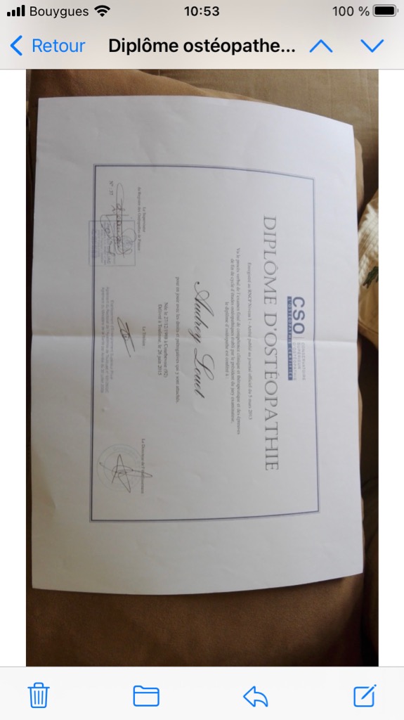 photo diplome Audrey Louet