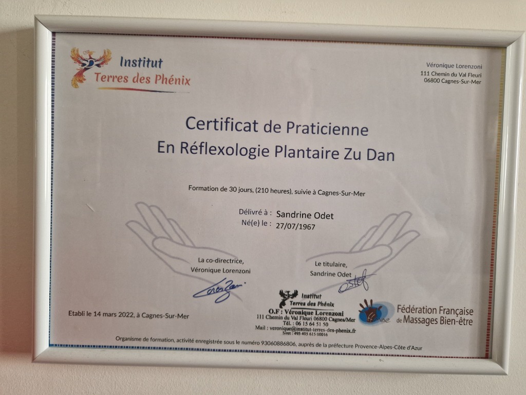 photo diplome Sandrine Odet