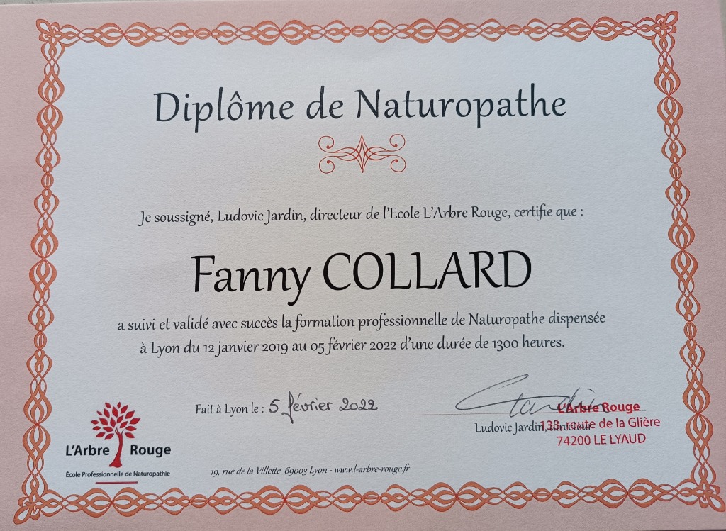 photo diplome Fanny COLLARD