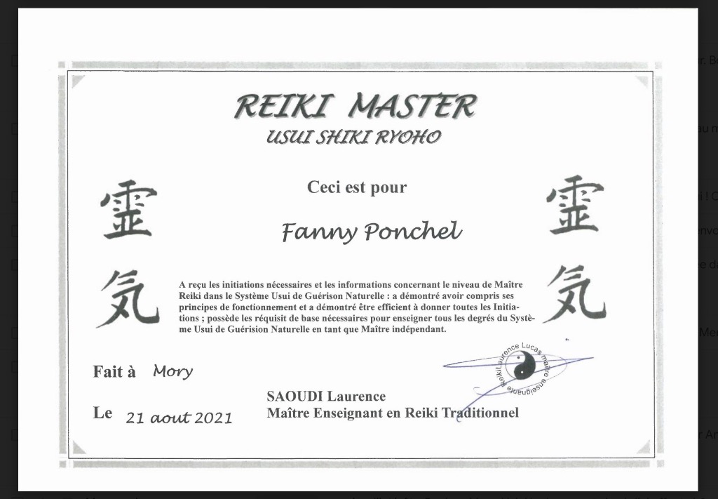 photo diplome Fanny PONCHEL