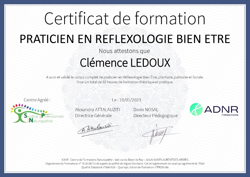 photo diplome Clémence Ledoux