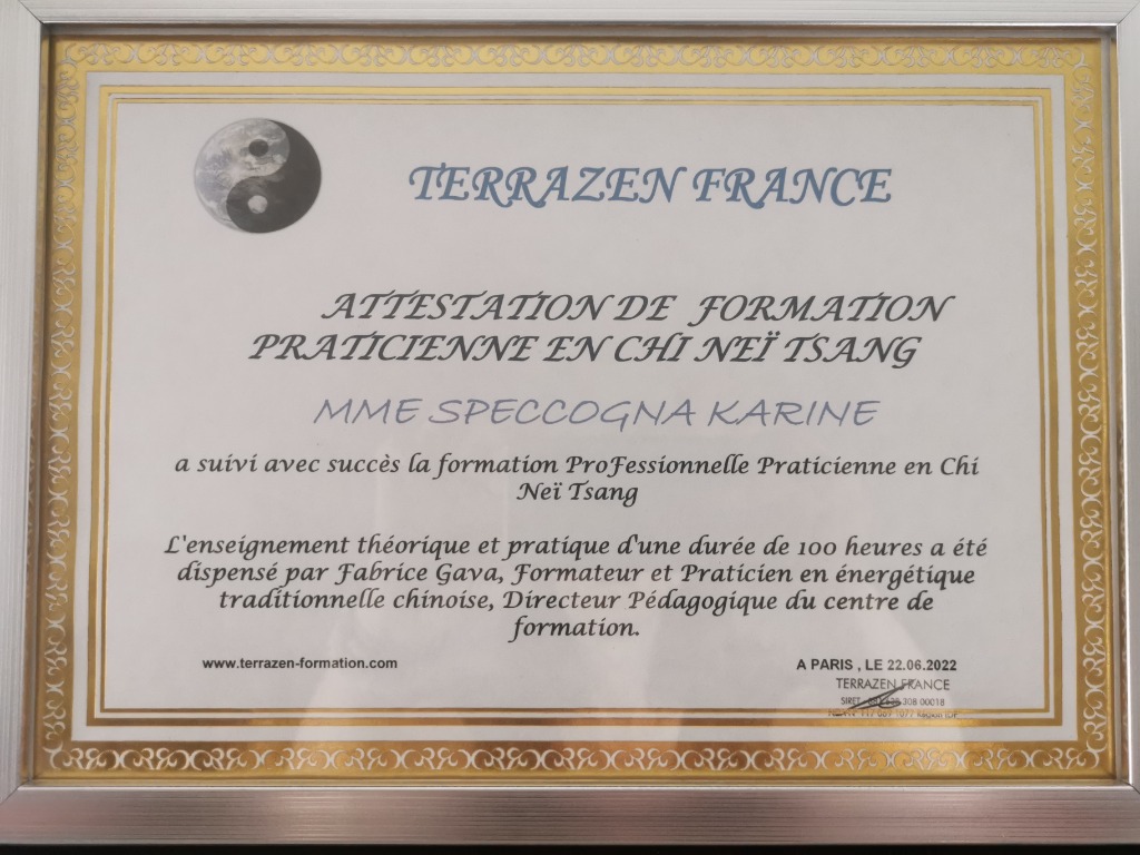 photo diplome Karine Speccogna 