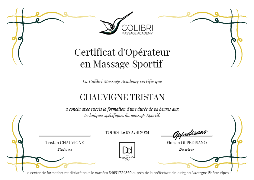 photo diplome Le Temps d’un encens