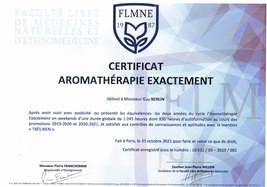 photo diplome Guy Berlin