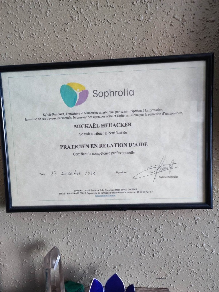 photo diplome Mickael HEUACKER