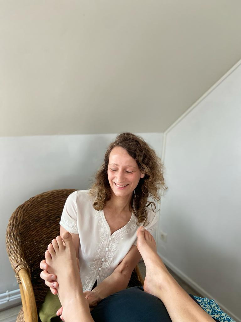 photo seance Sylvie réflexologie massages