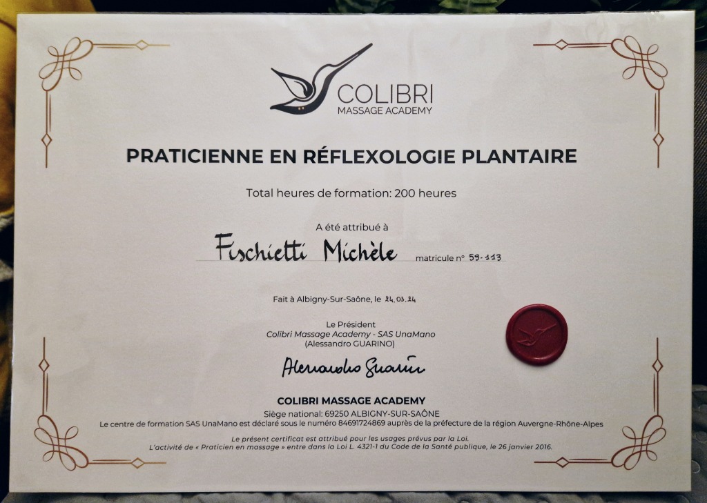 photo diplome Michèle Fischietti